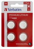 BATERIE VERBATIM, butoni (CR2032), 3V litiu, 4 buc., &quot;49533&quot; (timbru verde 0.04 lei)