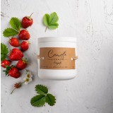 Lumanare parfumata handmade din ceara naturala de soia 100%, aroma Fragute, Recipient ceramic, 150 g