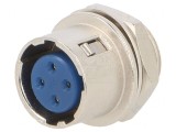 Conector Circular HR10 Push-Pull Soclu 2A Aurit 4 PIN-uri
