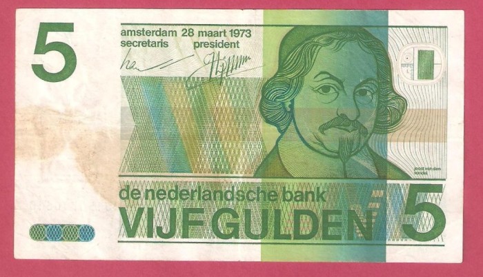 OLANDA 5 GULDENI / 1973.