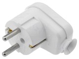 Conector alimentare AC 2P PE 230V 16A alb