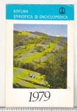 Bnk cld Calendar de buzunar - 1979 - Editura Stiintifica si Enciclopedica