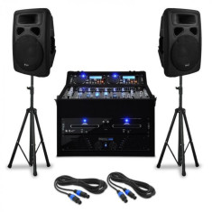Electronic-Star DJ PA Set de boxe &amp;amp;quot;Urban Trip-Hop Beats&amp;amp;quot; pentru 250 de persoane 1000W USB foto