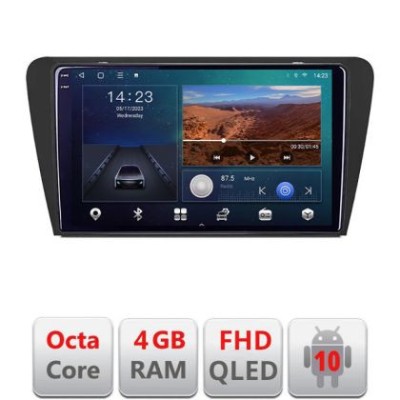 Navigatie Skoda Octavia 3 B-279 Android Ecran QLED octa core 4+64 carplay android auto KIT-279+EDT-E310V3 CarStore Technology foto