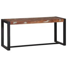 vidaXL Bancă Multicolour 100 x 35 x 45 cm Lemn masiv recuperat