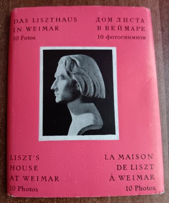 CC5 38 - Pliant / Set ilustrate / Carti postale - Casa lui Liszt din Weimar foto