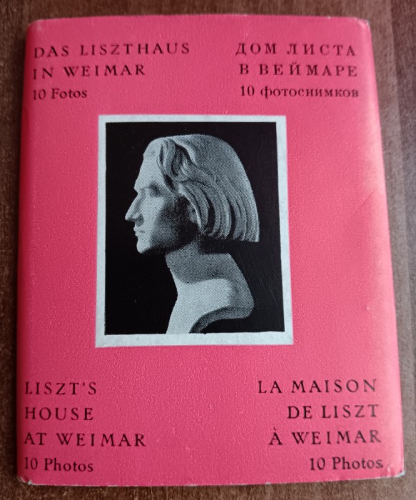 CC5 38 - Pliant / Set ilustrate / Carti postale - Casa lui Liszt din Weimar
