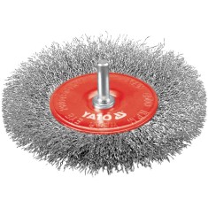 Perie rotunda inox fir nerasucit bormasina diametru 100 mm YATO