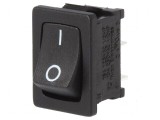 Rocker SPST 2 ON-OFF 16A/125VAC 16A/12VDC Negru Fără