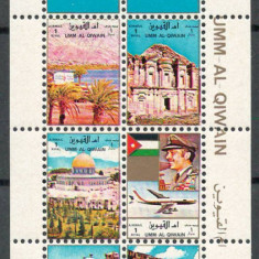 Umm Al Qiwain 1972 Mi 1693/98 bloc MNH - Iordania - format mic 35 €