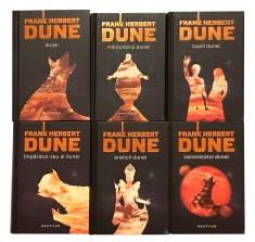 DUNE Serie/Colectie Cartonata,Volumul Vol 1,2,3,4,5,6, Frank Herbert, Mantuitorul Copiii Imparatul-zeu al Ereticii Canonicatul Dunei,Colectia Nautilus