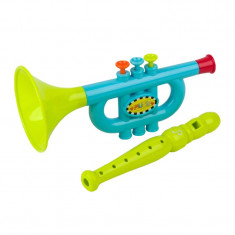 Trompeta de jucarie Baby Music, 2 ani+, Multicolor foto