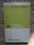 Psihologie si informatie &ndash; Ed. Pamfil, D. Ogodescu
