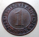 B.308 GERMANIA WEIMAR 1 REICHSPFENNIG 1936 D
