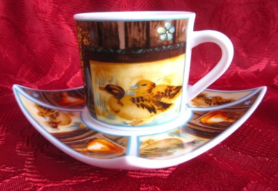 SET CAFEA ESPRESSO CEASCA CU FARFURIE PORTELAN KONIGLICHE ALTENKIRCHEN foto