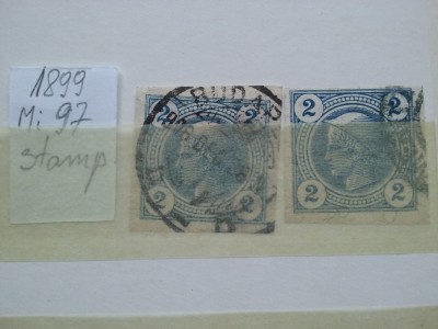1899- Austria-Mi97-2 val.-stampilat foto