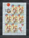 ROMANIA 2025 ZIUA COPILULUI-1 IUNIE Minicoala cu 7 timbre + 2 viniete diferite LP.2517 MNH**