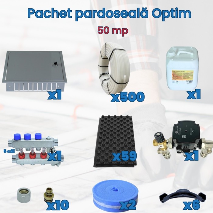 Pachet pardoseala Optim - 50 mp