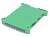 Carcasă pentru șină DIN, verde, 101x17.5x120mm