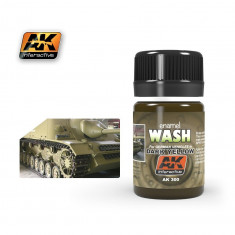 AK300 WASH FOR DARK YELLOW VEHICLES - Weathering Products (35 ml) ???? foto