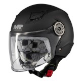 Cumpara ieftin Casca open face MT Lite Kids&nbsp;Pure A1 negru mat - casca de copii - Negru mat, M kids (51/52cm)