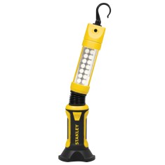 Lanterna LED de lucru Stanley BF01AL-E, cu carlig si magnet, 90 lm, 3 baterii incluse, Negru/Galben