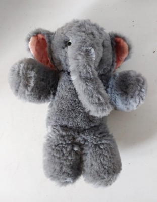 Elefant vechi, vintage, push mohair, China, 25cm, Shanghai Dolls Factory SDF foto