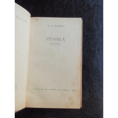 CITADELA - A.J. CRONIN foto