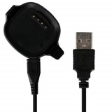 Cumpara ieftin Cablu de incarcare USB pentru Garmin Forerunner 10/Forerunner 15, Kwmobile, Negru, Plastic, 45561.01