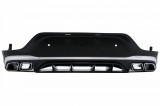 Difuzor Bara Spate compatibil cu Mercedes GLC Coupe Facelift C253 (2020-) GLC63 Design Evacuari Crom RDMBGLCC253F