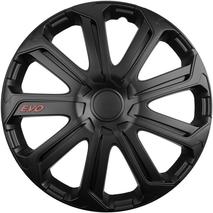 Set 4 Capace Roti Evo Negru R15