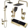 Coloana de dus cu termostat REA ROB Gold Brush