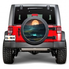Sticker Auto &quot;Roata de Rezerva&quot; rezistenta la intemperii si raze UV, diametru 55 cm, Cod: AVX-RR15