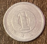 C50 - Moneda foarte veche - Japonia - 2 yen - era Heisei an 9 - 1997