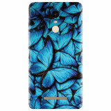 Husa silicon pentru Xiaomi Remdi Note 3, Blue Butterfly 101
