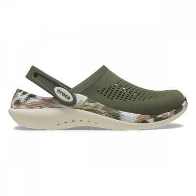 Saboti Crocs LiteRide 360 Marbled Clog Verde - Army Green/Multi foto