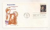 P7 FDC SUA- Benjamin West, American Artist -First day of Issue, necirc. 1975