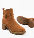 Cumpara ieftin Botine dama Faha Camel
