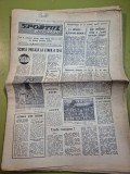 Ziarul sportul popular 4 noiembrie 1967 - calendarul competitiilor sportive