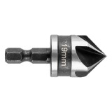 Sanfren hexagonal Graphite 19 mm pentru lemn, aluminiu si plastic