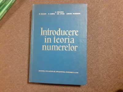 INTRODUCERE IN TEORIA NUMERELOR I CREANGA, P MINUT foto