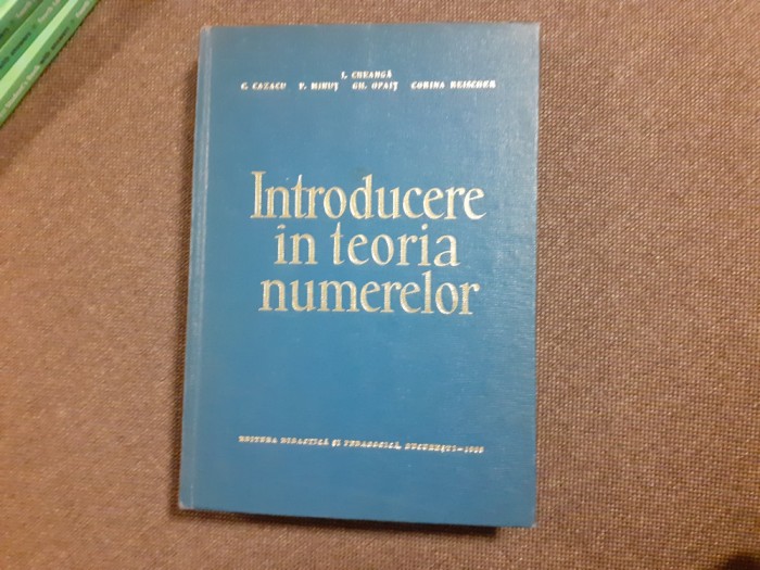 INTRODUCERE IN TEORIA NUMERELOR I CREANGA, P MINUT
