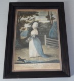 "The Fair Quaker" mezzotinta 1782