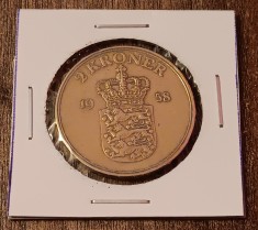 C50 - Moneda foarte veche - Danemarca - 2 coroane - kroner - 1958
