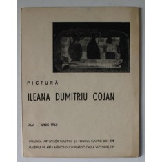 ILEANA DUMITRIU COJAN , PICTURA , CATALOG DE EXPOZITIE , MAI - IUNIE , 1965