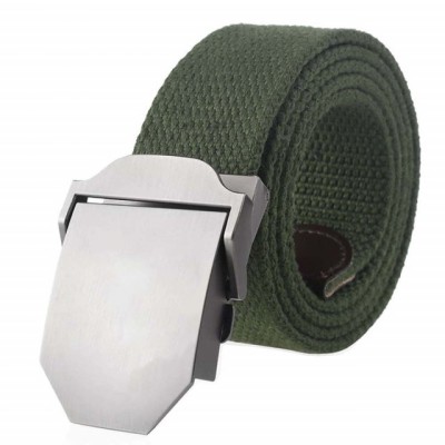 Curea casual Pufo Elite pentru barbati 3.8 x 120 cm, rezistent, verde foto