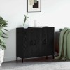Bufet Negru 90 x 34 x 80 cm Lemn compozit