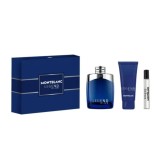 Mont Blanc Legend Blue Set cadou pentru Bărbați EDP 100 ml + gel de duș 100 ml + EDP 7,5 ml