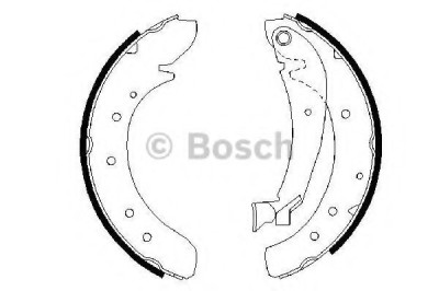 Set saboti frana FIAT DUCATO caroserie (230L) (1994 - 2002) BOSCH 0 986 487 522 foto