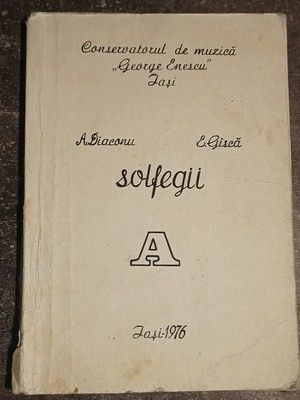 Solfegii- A. Diaconu, E. Gisca foto